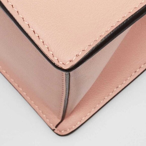 Fendi Pink Smooth Leather Kan U Shoulder Bag 8BT313 - Picture 9 of 12